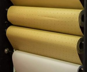 Brown craft rolls, plain and perforated